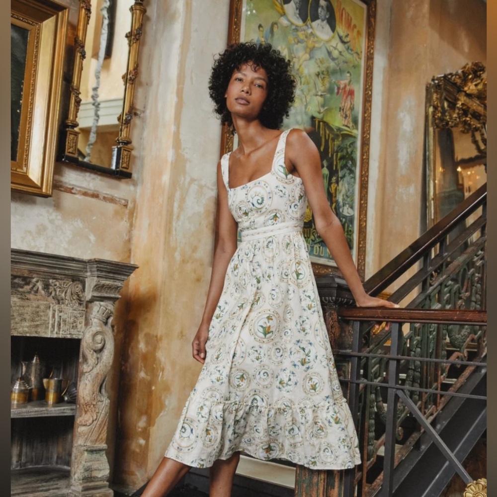 MELON MENAJE MIDI DRESS : Agua By Agua Bendita